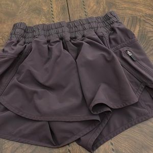 Purple lululemon shorts
